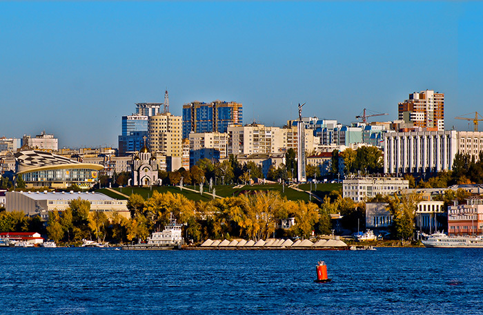 Города миллионники на волге