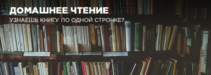 Внеклассное чтение
