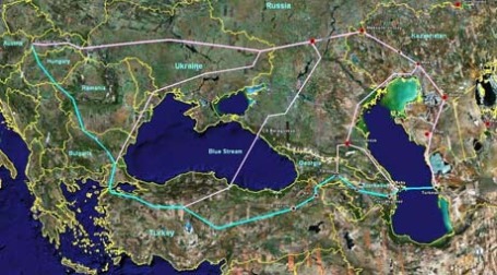 Схема газпровода проекта Nabucco. Фото: eegas.com