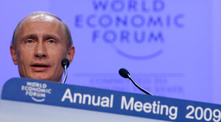 Владимир Путин на экономическом форуме в Давосе. Фото: REUTERS