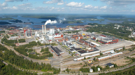 Целлюлозно-бумажный комбинат в городе Лаппеенранта, завод Каукас (UPM). Фото предоставлено пресс-службой компании.  