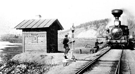 Станция Хилок Забайкальской железной дороги, 1900 год. Фото: ИТАР-ТАСС