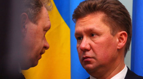 Олег Дубина и Алексей Миллер. Фото: AFP