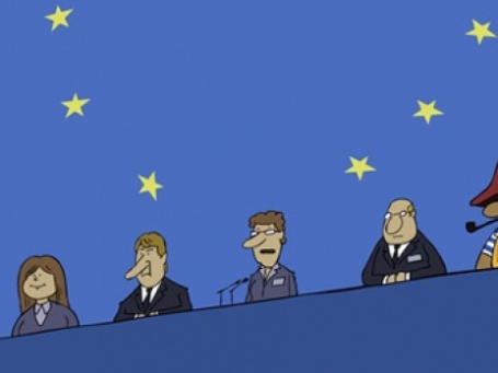 Пират в Европарламенте. Карикатура: РИА НОВОСТИ