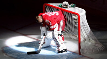Вратарь сборной НХЛ Phoenix Coyotes Илья Брызгалов. Фото: AFP
