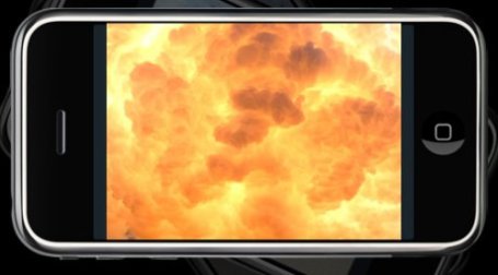 Взрывной IPhone. Коллаж BFM.RU