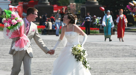 Молодожены. Фото: РИА Новости