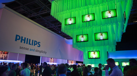 Стенд компании Philips Electronics на выставке электроники IFA 2009 в Берлине. Фото: sergeydolya.livejournal.com