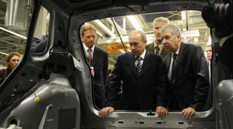 Владимир Путин посетил завод концерна Volkswagen в Калуге. Фото: РИА Новости