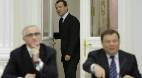 Дмитрий Медведев на встрече с представителями предпринимательского сообщества России. Фото: РИА Новости