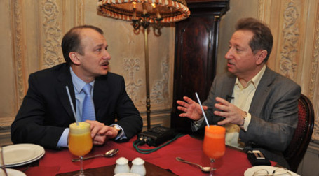 Серегей Алексашенко и Михаил Бергер. Фото: Митя Алешковский/BFM.ru