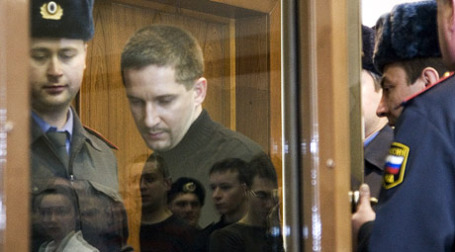 Денис Евсюков в зале суда. Фото: ИТАР-ТАСС
