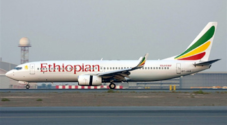 Boeing 737 государственной авиакомпании Ethiopian Airlines до аварии. Фото: AFP