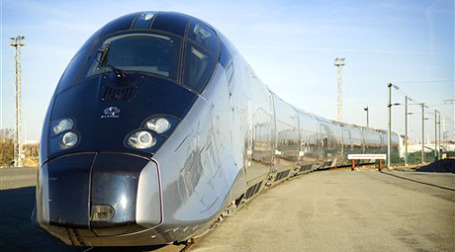 Самый быстрый поезд в мире от французской компании Alstom называют «наземным Airbus A-380». Фото: AP