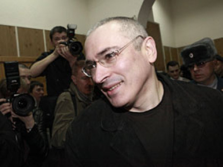 Экс-глава «ЮКОСа» Михаил Ходорковский в зале судебных заседаний Хамовнического суда Москвы. Фото: РИА Новости