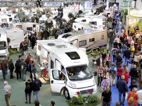 580 фирм собрались на традиционную выставку-ярмарку Caravaning, которая до 5 сентября проходит в Дюссельдорфе. Фото: caravan-salon.de