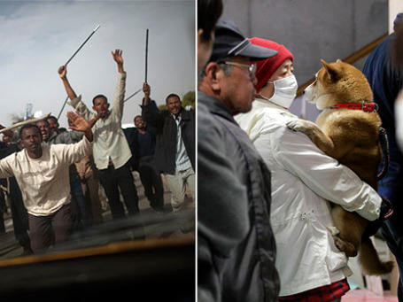 Революции в арабских странах называли «тектоническими сдвигами», пока настоящий тектонический сдвиг не вызвал катастрофу в Японии. Фото: АР (2)