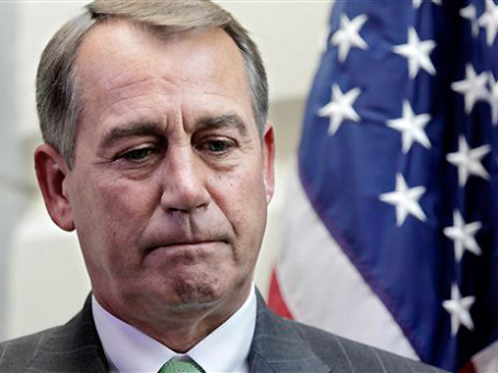 Республиканец Джон Бейнер должен договориться о принятии бюджета, чтобы работа администрации не остановилась. Фото: AP