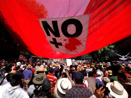 Марш протеста против насилия в Мехико. Фото: AP