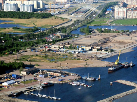 Место строительства Лахта-центра. Фото: proektvlahte.ru