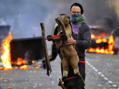 Лондонский район Хакни, 8  августа. Фото: AP