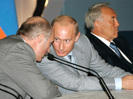 Евразийская тройка: Лукашенко, Путин, Назарбаев. Фото: РИА Новости