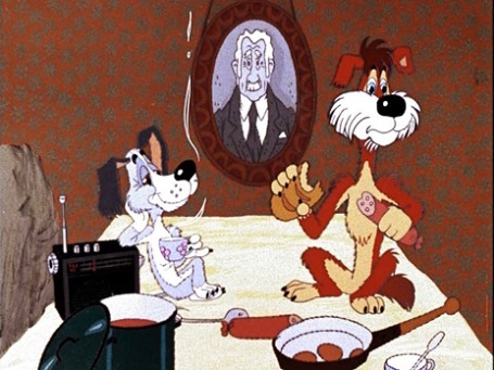 Кадр из мультфильма «Бобик в гостях у Барбоса»