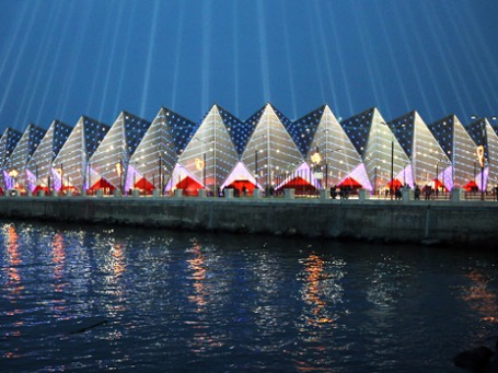 Спортивно-концертный комплекс Baku Crystal Hall, где пройдет финал конкурса «Евровидение 2012». Фото: РИА Новости