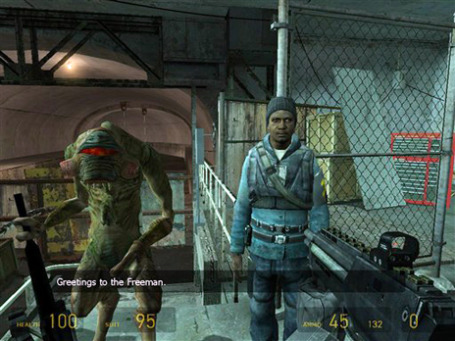 Эпизод из игры «Half-Life 2», которая была выпущена компанией Valve Corp. Фото: AP