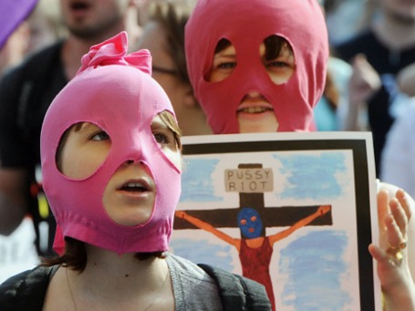 Сторонники группы Pussy Riot. Фото: РИА Новости