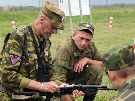 Военно-полевые сборы Екатеринодарского районного казачьего общества. Фото: ИТАР-ТАСС