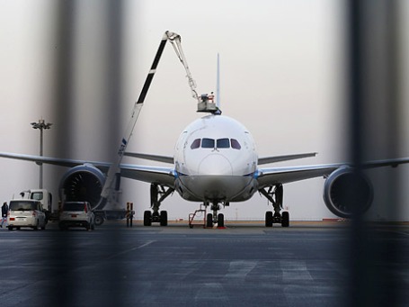 Boeing 787 Dreamliner в международном аэропорте Токио. Фото: Reuters