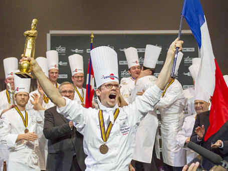 Победитель Bocuse d'Or 2013 французский шеф-повар Тибо Ружери. Фото: Reuters