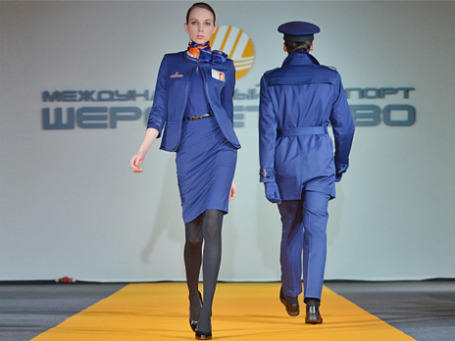 Презентация новой формы сотрудников аэропорта «Шереметьево». Фото: РИА Новости