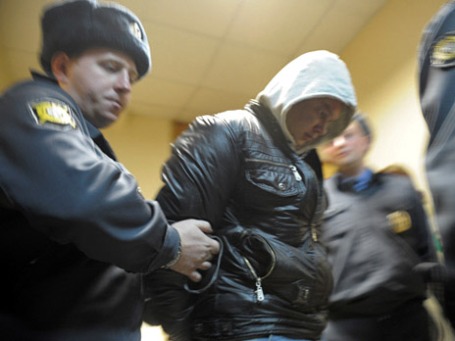 Виновник ДТП на Минской улице Александр Максимов в здании Тверского суда Москвы. Фото: РИА Новости