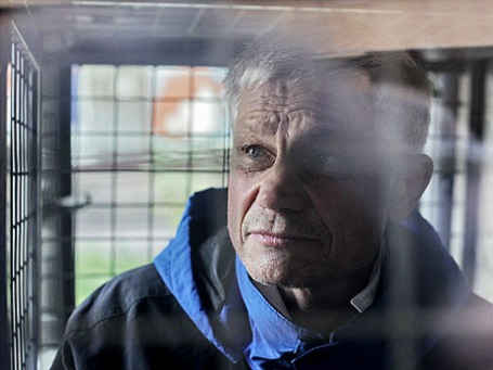 Приехавший из Германии Юрий Пиотровский, обливший чернилами икону в храме Христа Спасителя. Фото: РИА Новости