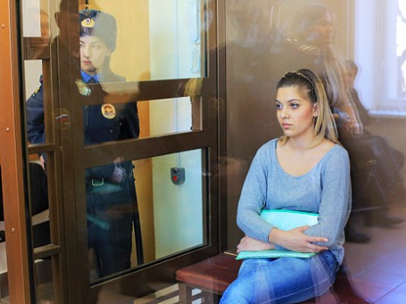 Кристина Асафова на судебном заседании в Никулинском суде Москвы. Фото: РИА Новости