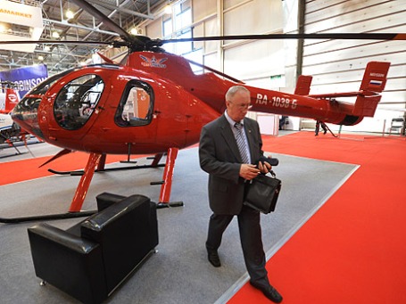 Вертолет MD 512n представлен на VI международной выставке вертолетной индустрии HeliRussia 2013. Фото: РИА Новости