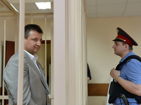 Председатель правления КБ «Росбанк» Владимир Голубков, обвиняемый в совершении коммерческого подкупа в особо крупном размере. Фото: РИА Новости
