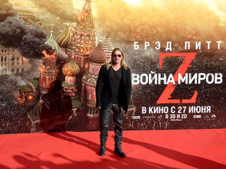 Голливудская звезда Брэд Питт, исполняющий главную роль в фильме