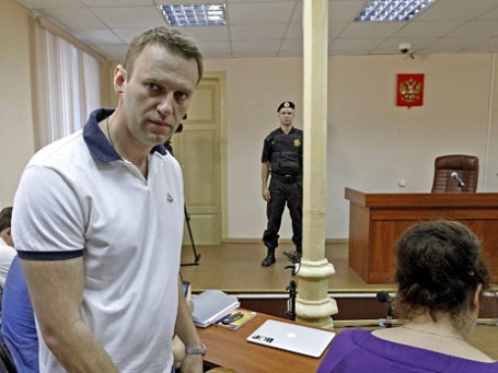 Алексей Навальный в Кировском суде. Фото: Reuters