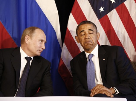 Президенты США и РФ Барак Обама и Владимир Путин. Фото: Reuters