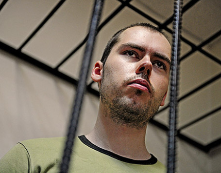 Дмитрий Виноградов, обвиняемый в расстреле своих коллег в офисе фармацевтической компании «Ригла». Фото: ИТАР-ТАСС