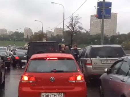 Кадр из записи видеорегистратора.