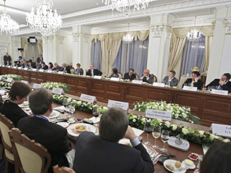 Встреча  дискуссионного клуба «Валдай» в резиденции президента. Фото: РИА Новости