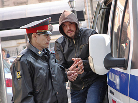 Вадим Степанов после заседания Тверского районного суда города Москвы 23 сентября 2008 года. Фото: PhotoXPress