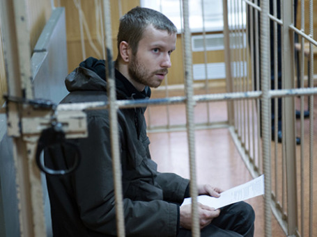 Павел Волков, задержанный за езду на мотоцикле по станции метро «Войковская». Фото: РИА Новости