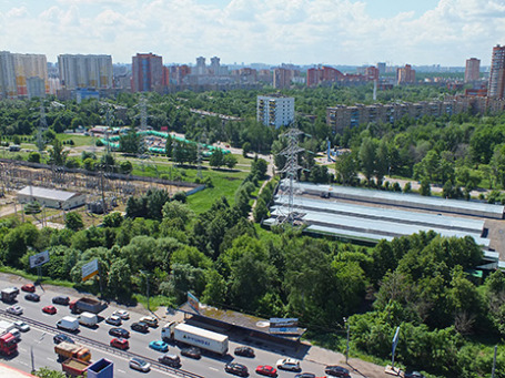 Вид на Химки сверху. Фото: Михаил Сметанин/BFM.ru