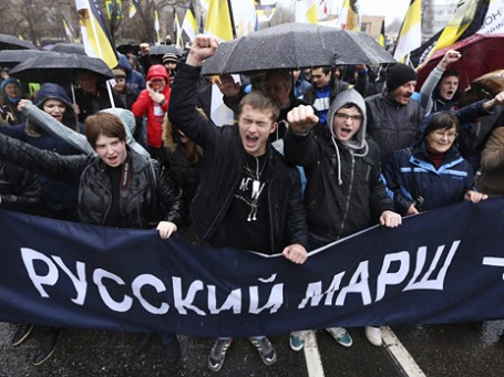 Участники «Русского марша». Фото: Reuters