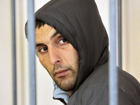 Бахтияр Алиев во время заседания городского суда Сергиева Посада об избрании ему меры пресечения. Фото: РИА Новости